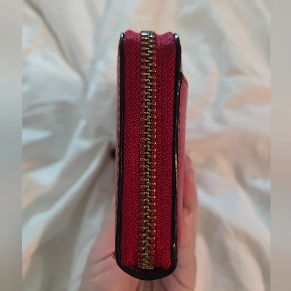 Kate Spade New York Red Leather Zip-Around Wallet - Picture 8 of 10